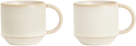 Yuka Espresso Cup - Pack Of 2 Home Tableware Cups & Mugs Espresso Cups Beige OYOY Living Design