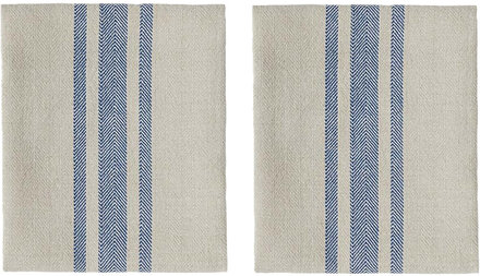 Linu Napkin - Pack Of 2 Home Textiles Kitchen Textiles Napkins Cloth Napkins Blue OYOY Living Design
