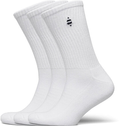 Pe 3Pk Panos Organic Cotton Tennis Underwear Socks Regular Socks Hvit Panos Emporio*Betinget Tilbud