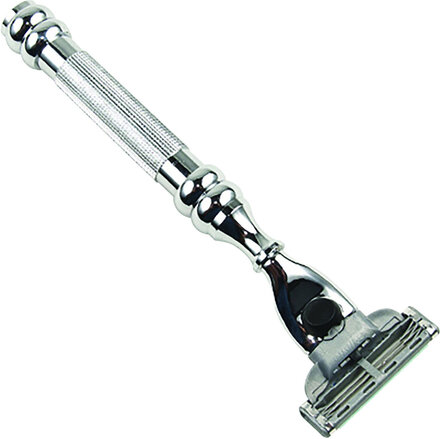 Parker 43M - Heavyweight Chrome Handle Mach 3 Compatible Raz Beauty MEN Shaving Products Razors Sølv Parker*Betinget Tilbud