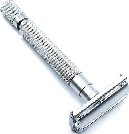Parker 74R-Sc Satin Chrome Textured Heavy Weight Butterfly O Beauty Men Shaving Products Razors Silver Parker