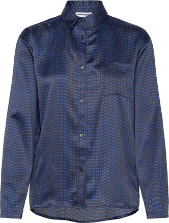 Max Long Sleeved Shirt Topp Marineblå Passionata*Betinget Tilbud