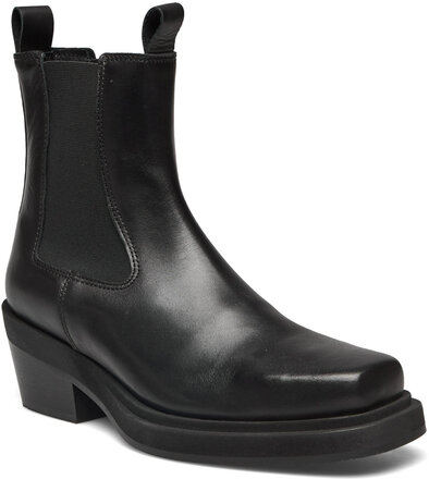 Dusty Shoes Boots Ankle Boots Ankle Boots With Heel Black Pavement