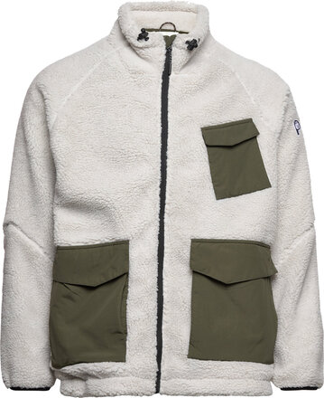 P Bear Borg Zip Thru Angled Pocket Jacket Tops Sweat-shirts & Hoodies Fleeces & Midlayers Multi/patterned Penfield