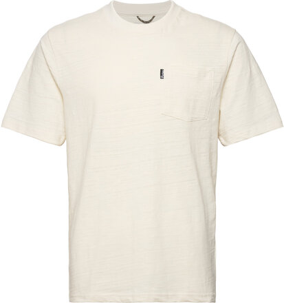 Slub Pocket T-Shirt T-shirts Short-sleeved Creme Penfield*Betinget Tilbud