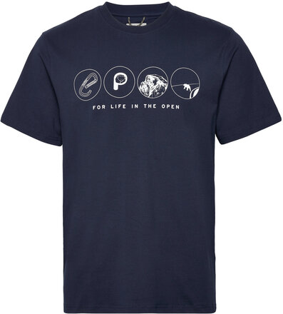 Multi Symbols T-Shirt T-shirts Short-sleeved Marineblå Penfield*Betinget Tilbud