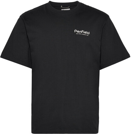 Hudson Script T-Shirt T-shirts Short-sleeved Svart Penfield*Betinget Tilbud