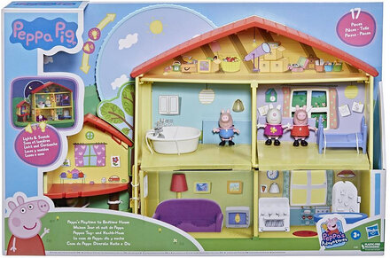 Peppa's Playtime To Bedtime House Toys Playsets & Action Figures Play Sets Multi/mønstret Peppa Pig*Betinget Tilbud