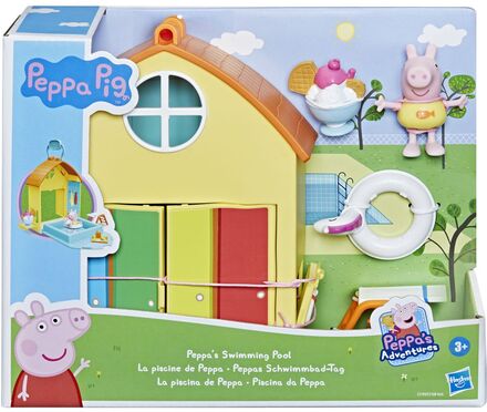 Peppa’s Swimming Pool Fun Toys Playsets & Action Figures Play Sets Multi/mønstret Peppa Pig*Betinget Tilbud