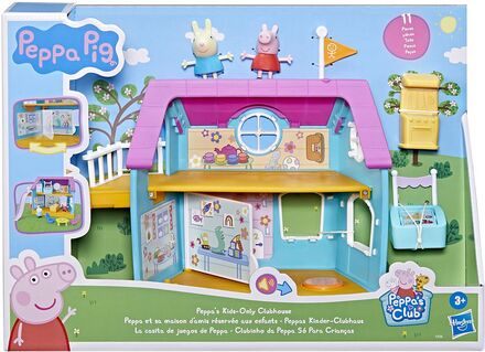 Peppa Pig Peppa’s Kids-Only Clubhouse Toys Playsets & Action Figures Play Sets Multi/mønstret Peppa Pig*Betinget Tilbud
