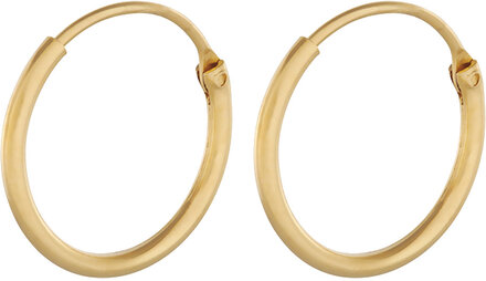 Tiny Plain Hoops Designers Jewellery Earrings Hoops Gold Pernille Corydon