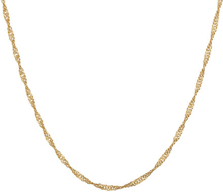 Singapore Necklace 42 Cm Accessories Jewellery Necklaces Chain Necklaces Gold Pernille Corydon