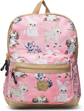 Pick&Pack Cute Animals Backpack Accessories Bags Backpacks Pink Pick & Pack