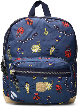 Pick&Pack Insect Backpack Accessories Bags Backpacks Blå Pick & Pack*Betinget Tilbud