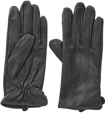 Pcnellie Leather Smart Glove Noos Accessories Gloves Finger Gloves Black Pieces