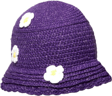Pcvioletta Knitted Bucket Hat Sww Accessories Headwear Bucket Hats Lilla Pieces*Betinget Tilbud