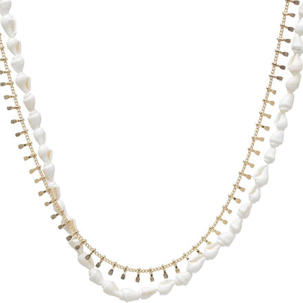 Pcjill J Combi Necklace D2D Accessories Jewellery Necklaces Chain Necklaces Gold Pieces