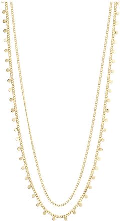 Bloom Recycled Necklace, 2-In-1 Accessories Jewellery Necklaces Chain Necklaces Gold Pilgrim