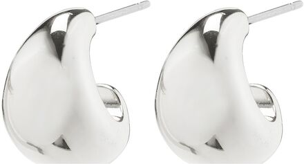 Alexane Recycled Chunky Mini Hoop Earrings Silver-Plated Accessories Jewellery Earrings Hoops Silver Pilgrim