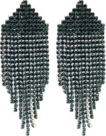 Ellie Earring Silver Accessories Jewellery Earrings Studs Black Pipol's Bazaar