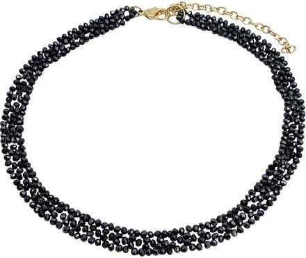 Miranda Choker Necklace Black Accessories Jewellery Necklaces Chain Necklaces Svart Pipol's Bazaar*Betinget Tilbud