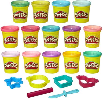 Play-Doh Sparkle And Bright Color 14 Pack Toys Creativity Drawing & Crafts Craft Play Dough Multi/mønstret Play Doh*Betinget Tilbud