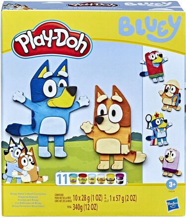 Kitchen Creations Bluey Make 'N Mash Costumes Playset Toys Creativity Drawing & Crafts Craft Play Dough Multi/patterned Play Doh