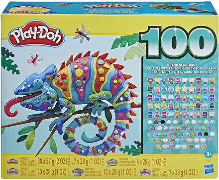 Play-Doh Wow 100 Compound Variety Pack Toys Creativity Drawing & Crafts Craft Play Dough Multi/mønstret Play Doh*Betinget Tilbud