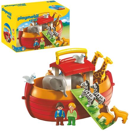 Playmobil 1.2.3 Noahs Ark Til At Tage Med - 6765 Toys Playmobil Toys Playmobil 1.2.3 Multi/patterned PLAYMOBIL