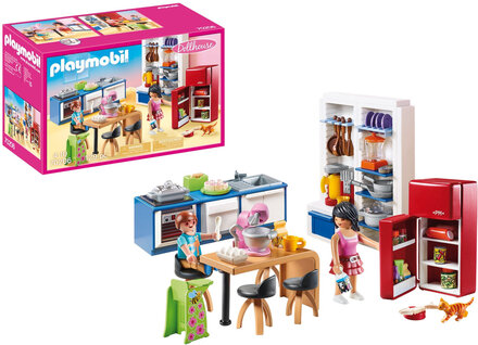 Playmobil Dollhouse Familiekøkken - 70206 Toys Playmobil Toys Playmobil Dollhouse Multi/patterned PLAYMOBIL