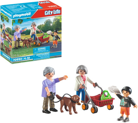 Playmobil City Life Grandparents With Child - 70990 Toys Playmobil Toys Playmobil City Life Multi/mønstret PLAYMOBIL*Betinget Tilbud