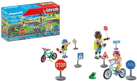 Playmobil City Life Cykeltræning - 71332 Toys Playmobil Toys Playmobil City Life Multi/patterned PLAYMOBIL