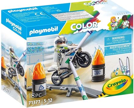 Playmobil Color: Motorcykel - 71377 Toys Playmobil Toys Playmobil Color Multi/patterned PLAYMOBIL