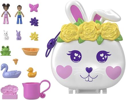 Flower Garden Bunny Compact Toys Playsets & Action Figures Movies & Fairy Tale Characters Multi/patterned Polly Pocket