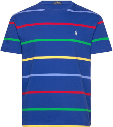 Classic Fit Striped Jersey T-Shirt Tops T-Kortærmet Skjorte Blue Polo Ralph Lauren