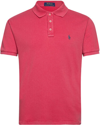 Custom Slim Fit Spa Terry Polo Tops Polos Short-sleeved Red Polo Ralph Lauren