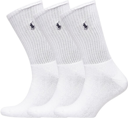 Crew Sock 3-Pack Underwear Socks Regular Socks White Polo Ralph Lauren Underwear