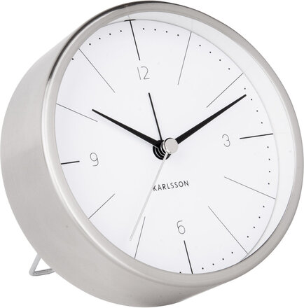 Alarm Clock Normann Home Decoration Watches Alarm Clocks Sølv KARLSSON*Betinget Tilbud