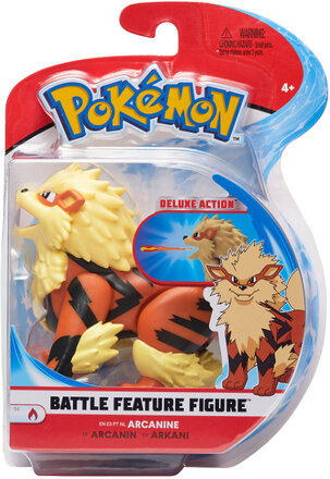 Pokemon Battle Feature Figure Arcanine Toys Playsets & Action Figures Action Figures Multi/patterned Pokemon