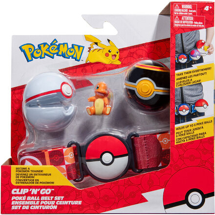 Pokemon Clip N Go Belt Set Charmander Toys Playsets & Action Figures Play Sets Cream Pokemon