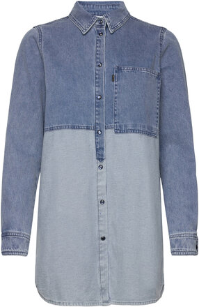 Pzsylvie Shirt Tops Shirts Denim Shirts Blue Pulz Jeans