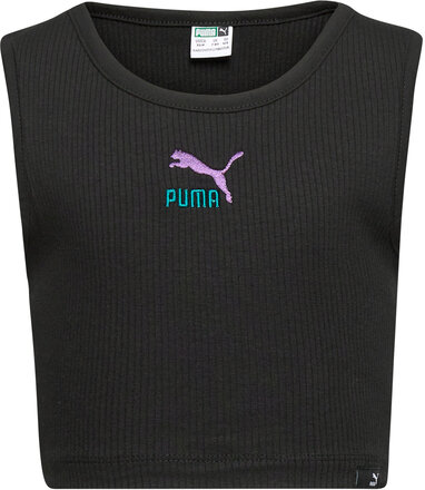Classics Grl Cropped Tank G Sport T-shirts Sleeveless Black PUMA