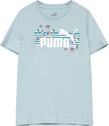 Ess+ Summer Camp Tee Sport T-shirts Short-sleeved Blue PUMA