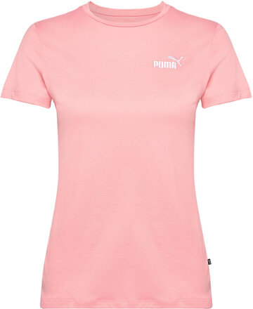 Ess+ Embroidery Tee T-shirts & Tops Short-sleeved Rosa PUMA*Betinget Tilbud