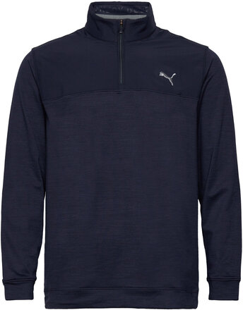 Cloudspun Colorblock 1/4 Zip Sweat-shirt Genser Marineblå PUMA Golf*Betinget Tilbud