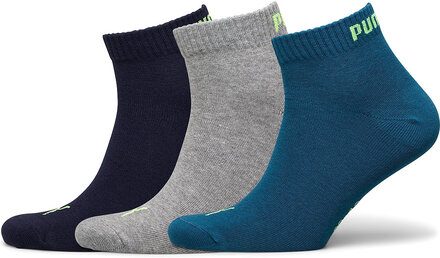 Puma Unisex Quarter Plain 3P Underwear Socks Regular Socks Multi/mønstret PUMA*Betinget Tilbud