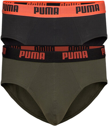 Puma Basic Brief 2P Underbukser Y-frontunderbukser Grønn PUMA*Betinget Tilbud