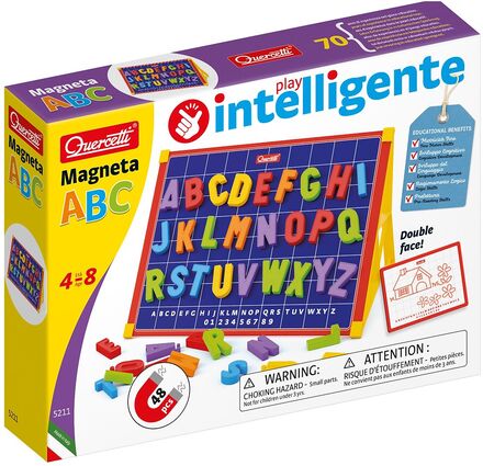 Magnettavla Med Stora Bokstäv Toys Puzzles And Games Games Educational Games Multi/patterned Quercetti