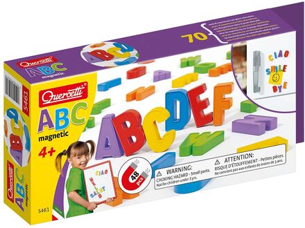 Magnetbokstäver 48 St Stora Toys Puzzles And Games Puzzles Pedagogical Puzzles Multi/patterned Quercetti