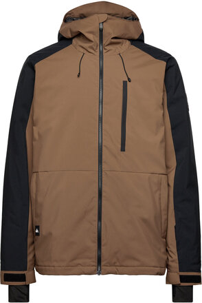 Mission Block Jk Outerwear Sport Jackets Quilted Jackets Brun Quiksilver*Betinget Tilbud